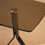 Mesa auxiliar metal y vidrio templado - Ultimas unidades en stock