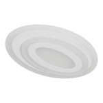 Plafón JAVIER XL blanco y acrílico oval con mando a distancia Acontract-Luz