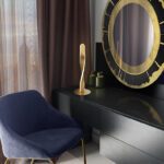 Lámpara de sobremesa TWIST en Oro cepillado con 12W Led