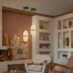 Colgante individual GARDEN negro con bronce 6W Led