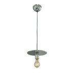 CANTINA: Colgante individual metálico acero cobre, 1035 FOKOBU para bombilla E27 con 21cm diámetro.