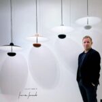 NID: Lámpara colgante suspendida tierra diseñado por Jaime Jurado Led, 1126 FOKOBU. 51cm