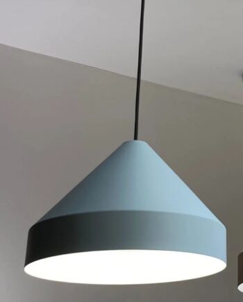 PRISME: Lámpara colgante suspendida azul para bombilla E17, 1039 FOKOBU. 33cm