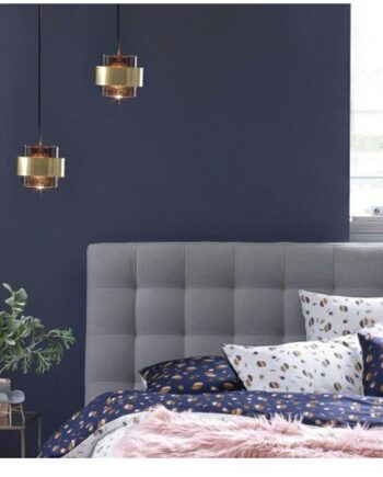 WANDA: Colgante individual dorado con cristal smoke para bombilla E27, V1580 Anperbar. 200cm altura. STOCK EN TIENDA