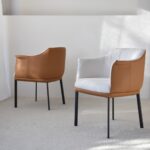 Set de dos sillas comedor BERLIN con brazos