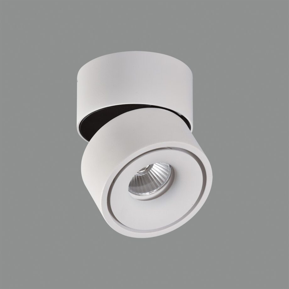 Plafón APEX de foco orientable blanco con 13w Led luz cálida ACB Iluminación