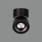 Plafón APEX de foco orientable negro con 13w Led luz cálida ACB Iluminación