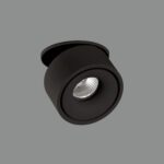 Aro empotrable APEX orientable negro texturado 13W Led Cob Acb Iluminación