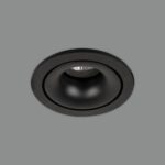 Aro empotrable APEX negro texturado para bombilla gu10 ACB Iluminación