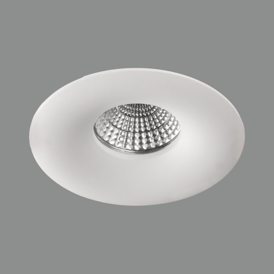 Aro empotrable ANTEA blanco texturado para bombilla gu10 Led Acb Iluminación