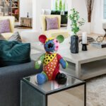 OSITO PELUCHE - Figura de peluche multicolores pop pintado a mano