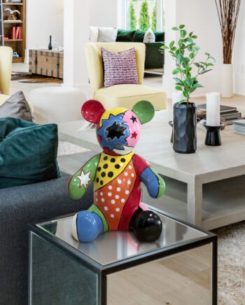 OSITO PELUCHE - Figura de peluche multicolores pop pintado a mano
