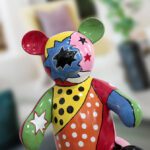 OSITO PELUCHE - Figura de peluche multicolores pop pintado a mano