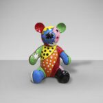 OSITO PELUCHE - Figura de peluche multicolores pop pintado a mano