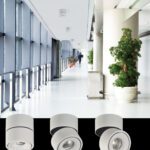 Aro empotrable APEX orientable blanco texturado 13W Led Cob ACB Iluminación