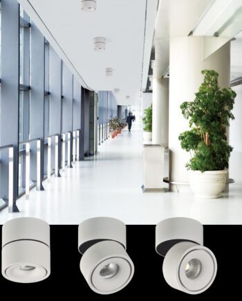 Aro empotrable APEX orientable blanco texturado 13W Led Cob ACB Iluminación