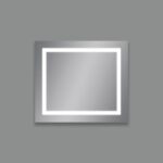 MUL - Espejo baño iluminado rectangular con 43w Led de 70 x 80cm