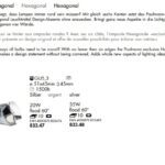 Bombilla halógena hexagonal reflector espejo plata 12V 35W
