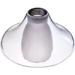 Tulipa de cristal doble con interior mate y transparente