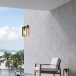 Farol VEGA antracita y cristal