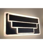Aplique TEKTRUM LED negro con cristal
