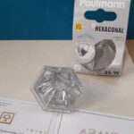Bombilla halógena hexagonal reflector espejo plata 12V 35 W paulmann 833.48