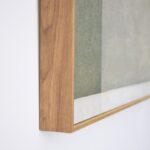 Cuadro SUPERPOSICION N2 verde con marco de madera