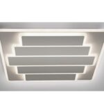 Plafón - Aplique TEKTRUM LED blanco con cristal