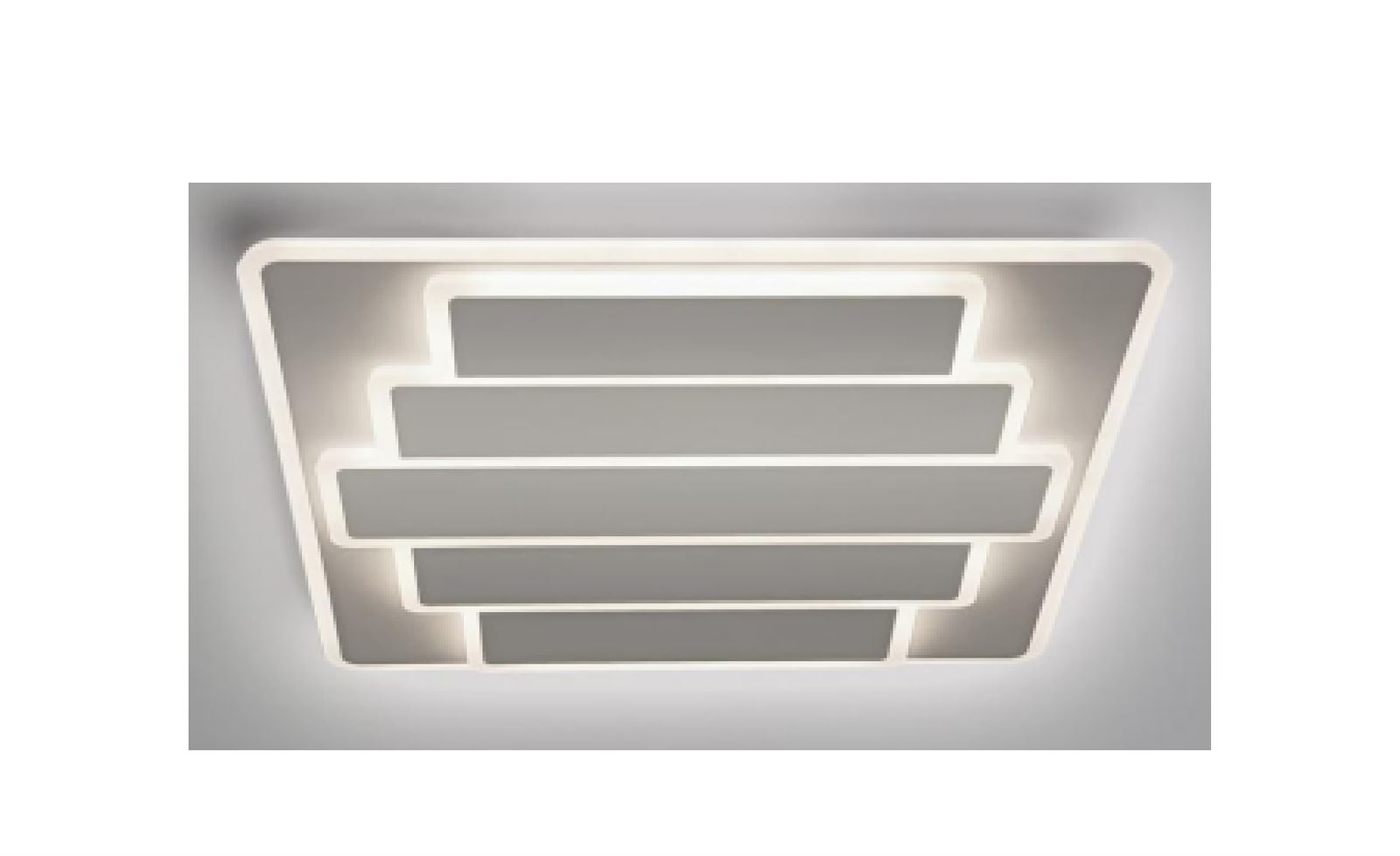 Plafón - Aplique TEKTRUM LED blanco con cristal