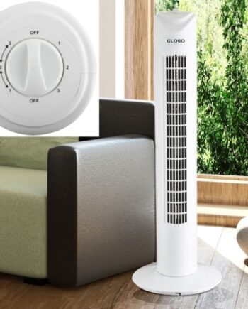 Ventilador TOWER de suelo vertical blanco