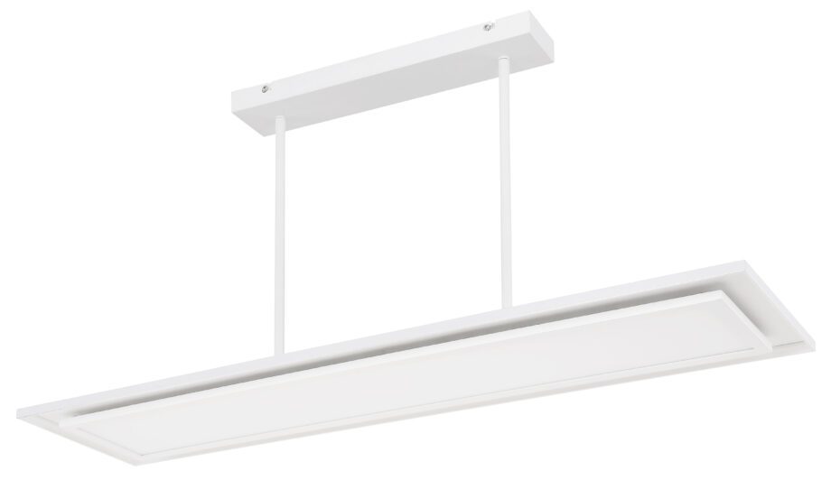 Lámpara en línea MURPHY grande blanca con 50W Led y RGB con mando