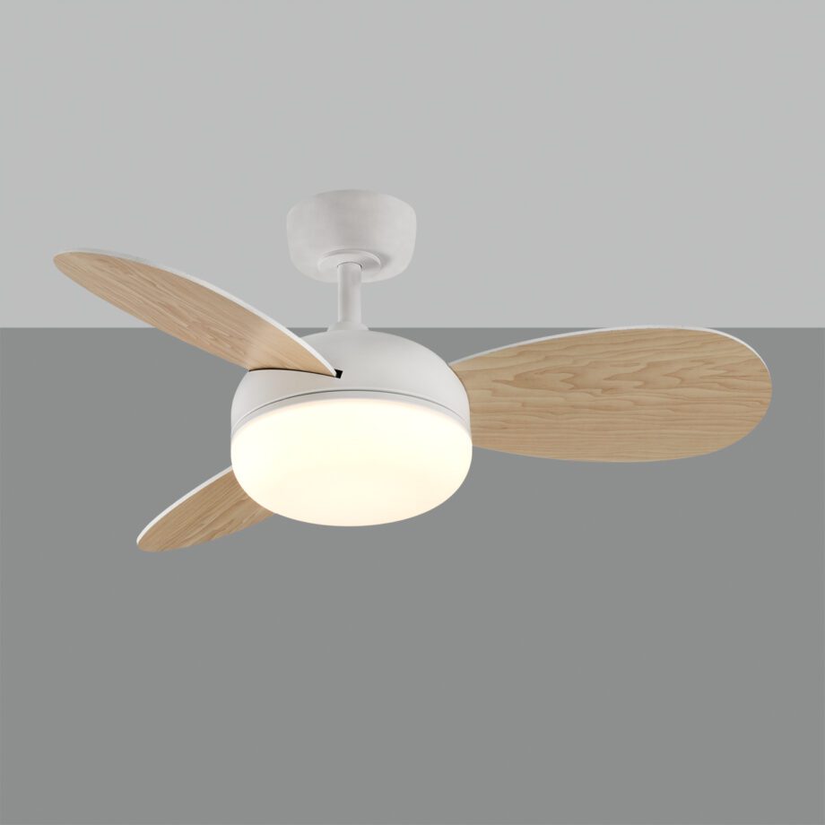 Ventilador de aspas BISE blanco 22w LED con 92cm