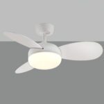 Ventilador de aspas BISE blanco 22w LED con 92cm