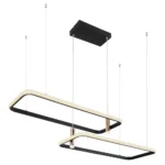 Lámpara en línea COCO negra con 55W Led con mando