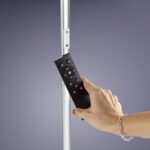 Lámpara de pie VOLTA blanca 30W Led dimable mando distancia con CCT