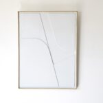 Cuadro RELIEVE GRIS CLARO N2 con marco de madera