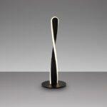 Lámpara de sobremesa TWIST negra con 12W Led Schuller