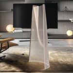 VELOS - Espectacular Lámpara de pie cromo y metacrilato con 24W LED Schuller