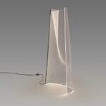 VELOS - Espectacular Lámpara de pie cromo y metacrilato con 24W LED Schuller