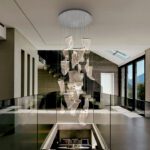 VELOS - Espectacular Lámpara cromo de 24 luces con 120W dimable con mando Schuller