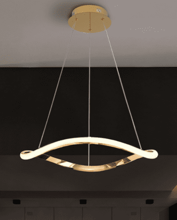 Lámpara NAOS de aro en oro rosa con 27W Led I3 Iluminación