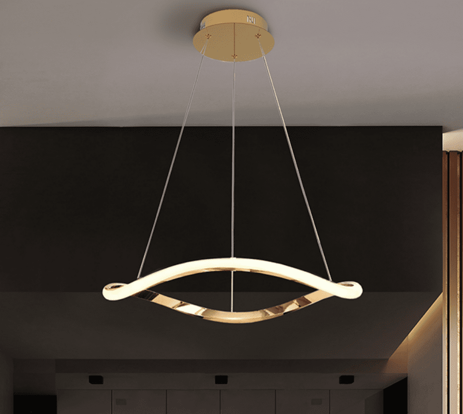 Lámpara NAOS de aro en oro rosa con 27W Led I3 Iluminación