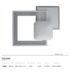 Plafón SQUARE cuadrados blancos con mando distancia 55W Led Lumsevi