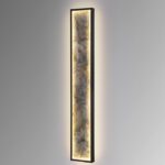 Aplique de pared STONE rectangular grande negro 80W Led con CCT Schuller