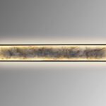 Aplique de pared STONE rectangular grande negro 80W Led con CCT Schuller