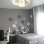 Plafón CIRCLE circulos blancos con mando distancia 55W Led Lumsevi