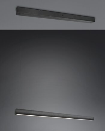 Lámpara WALLACE en línea negra de 29w Led con selector CCT TRIO