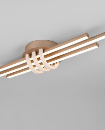 Aplique de pared CINTO dorado champán 20W Led 3 intensidades TRIO