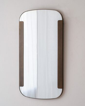 Espejo de pared RECTANGULAR con marco metal oro envejecido VP Interiorismo