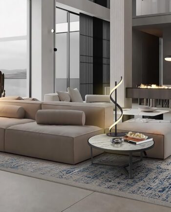 Lámpara sobremesa BOA metal negro mate con 13W Led Schuller